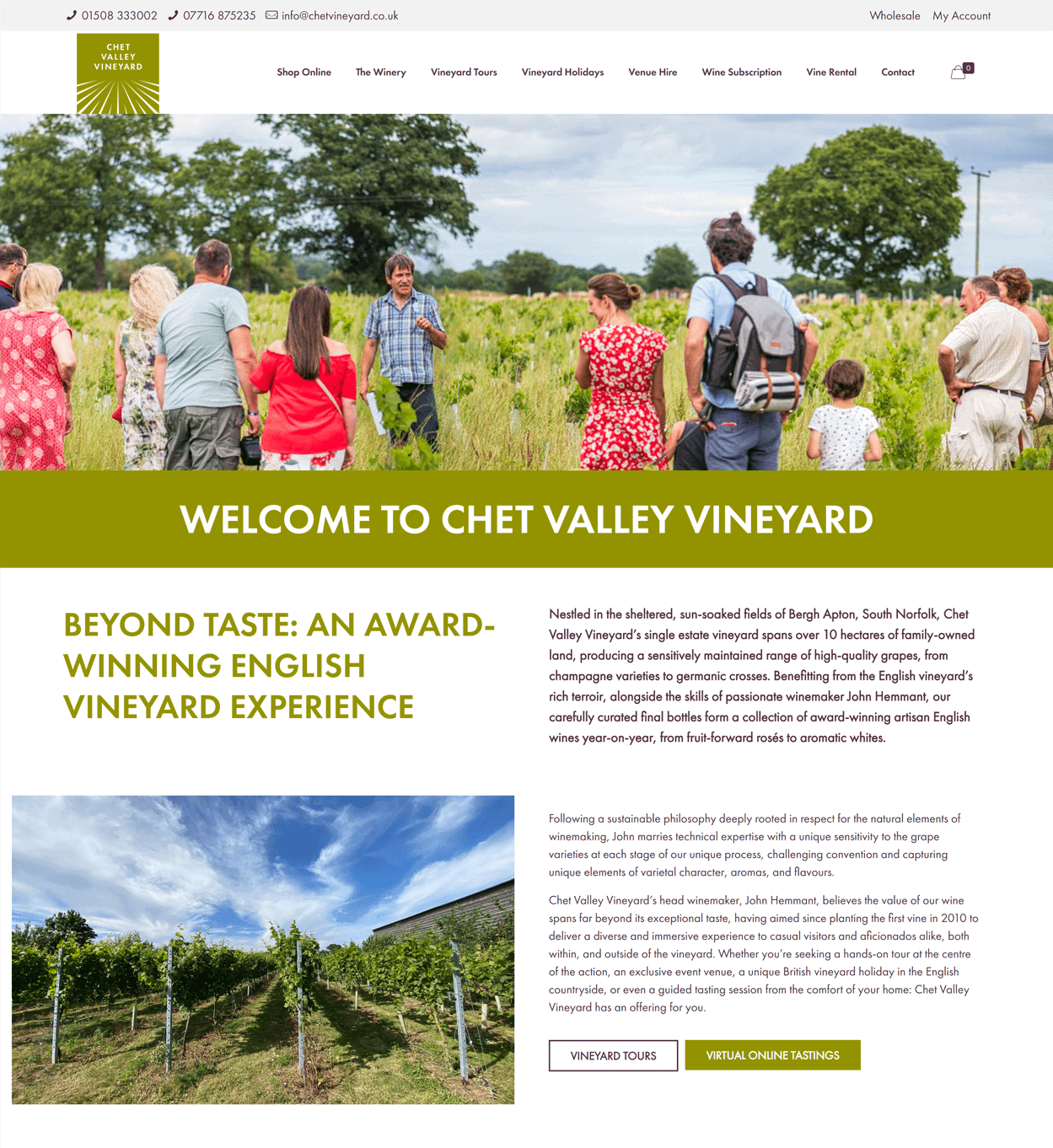 Chet Valley Vineyard SEO E Commerce Web Design