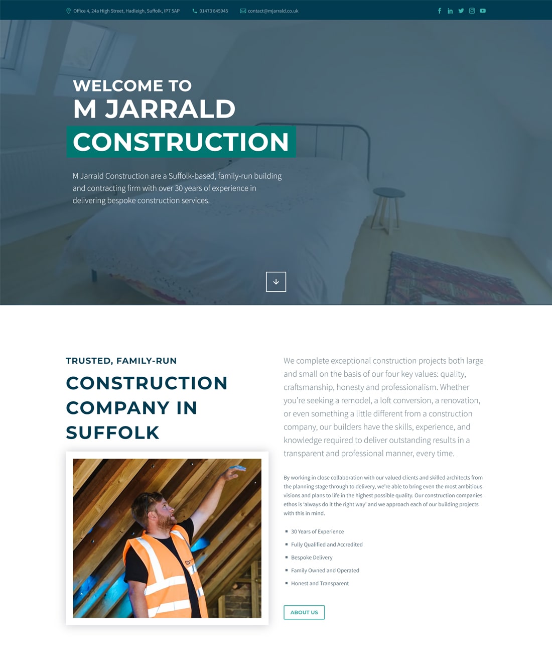 Construction Company Web Design