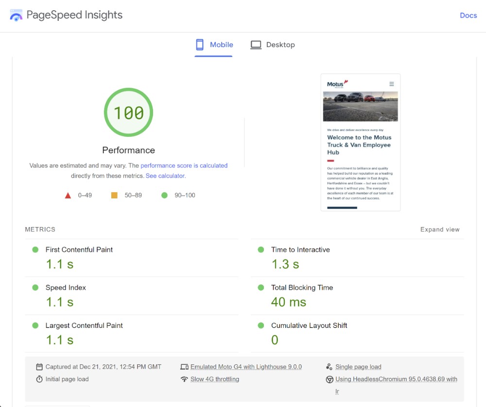 Google Core Vitals SEO 2022